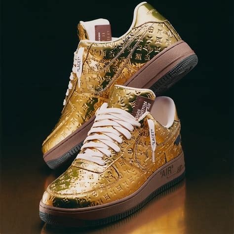 louis vuitton air force gold|virgil lv air force 1.